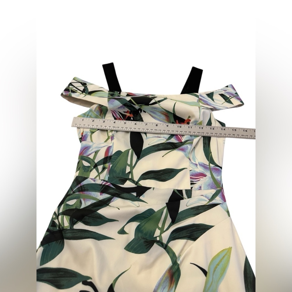 Karen Millen Lily Print Pencil Midi Dress Size 4 - Picture 12 of 13